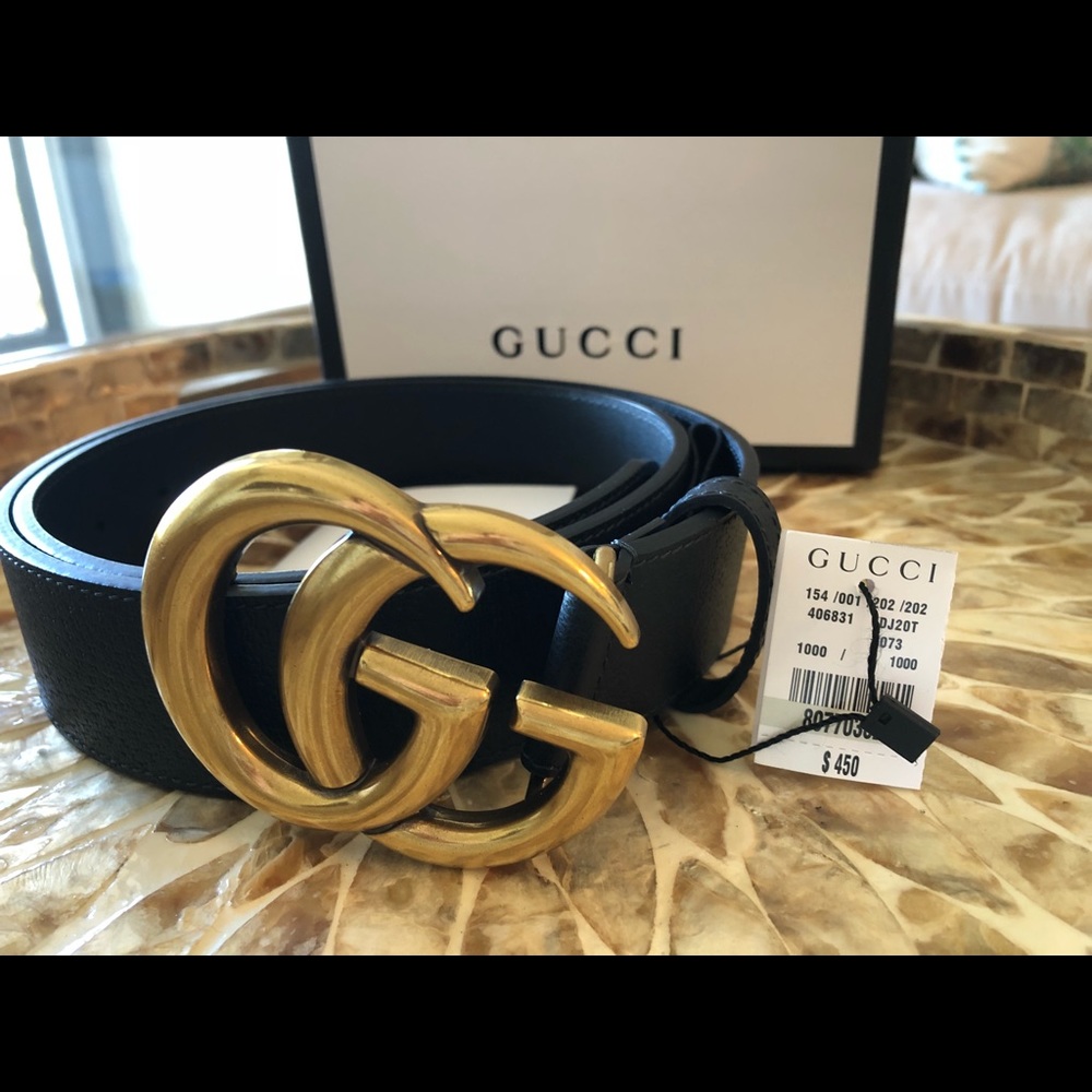 Gucci leather belt
